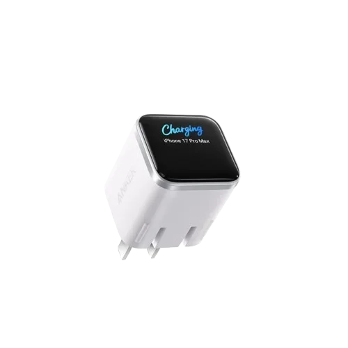 Carregador Anker 45W Nano Smart – Com Tela Digital e Pino Dobrável para iPhone 15/16/17 Pro Max