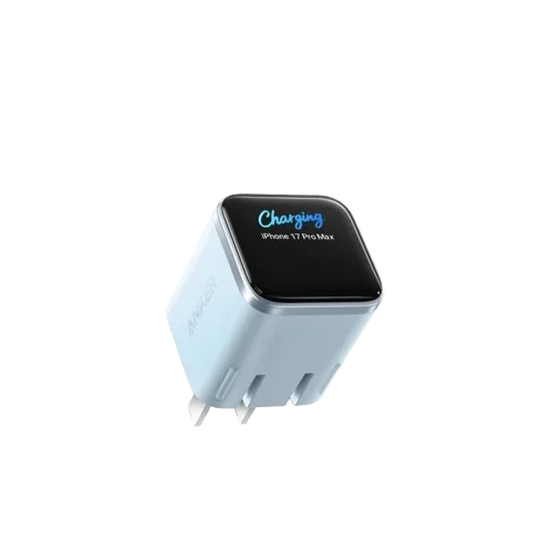 Carregador Anker 45W Nano Smart – Com Tela Digital e Pino Dobrável para iPhone 15/16/17 Pro Max